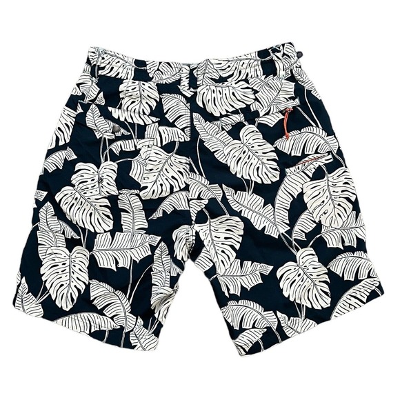 Howler Bro Men's Black White Tropical Leaf Print Swim Trunks Board Shorts Size M - Picture 2 of 4